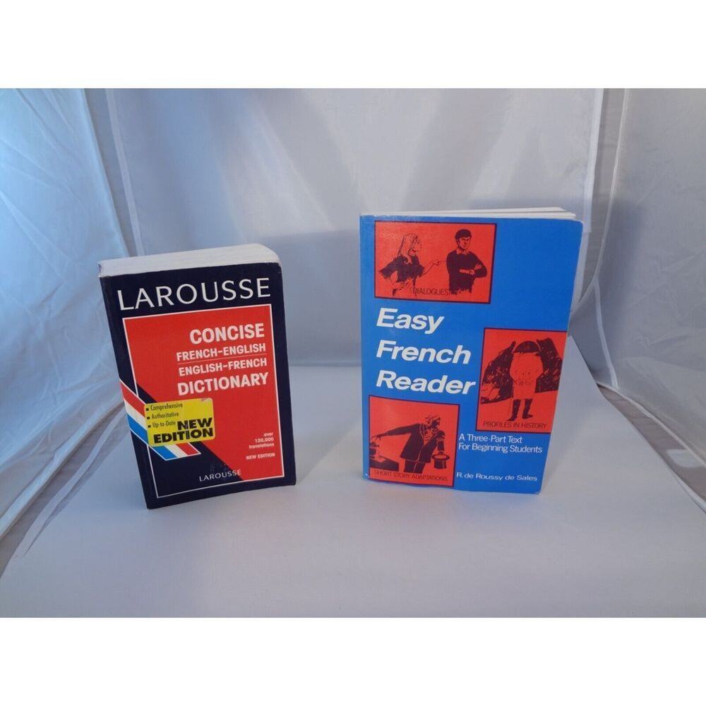 Larousse Concise French-English, English-French Dictionary & Easy French Reader: